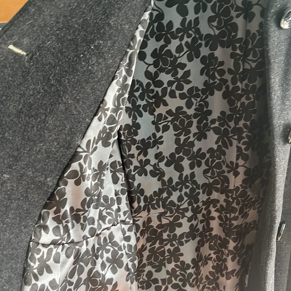 Wool coat, dark grey. Size S. Knees length. Very good condition. - Picture 7 of 10